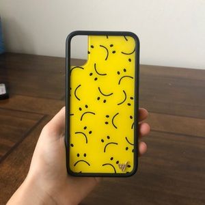 sad face wild flower case